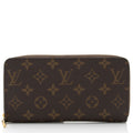 Louis Vuitton Monogram Canvas Zippy Wallet (SHF-3GB61m)
