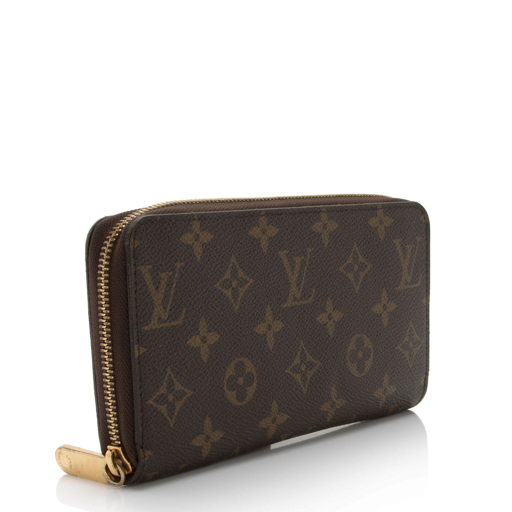 Louis Vuitton Monogram Canvas Zippy Wallet (SHF-3GB61m)