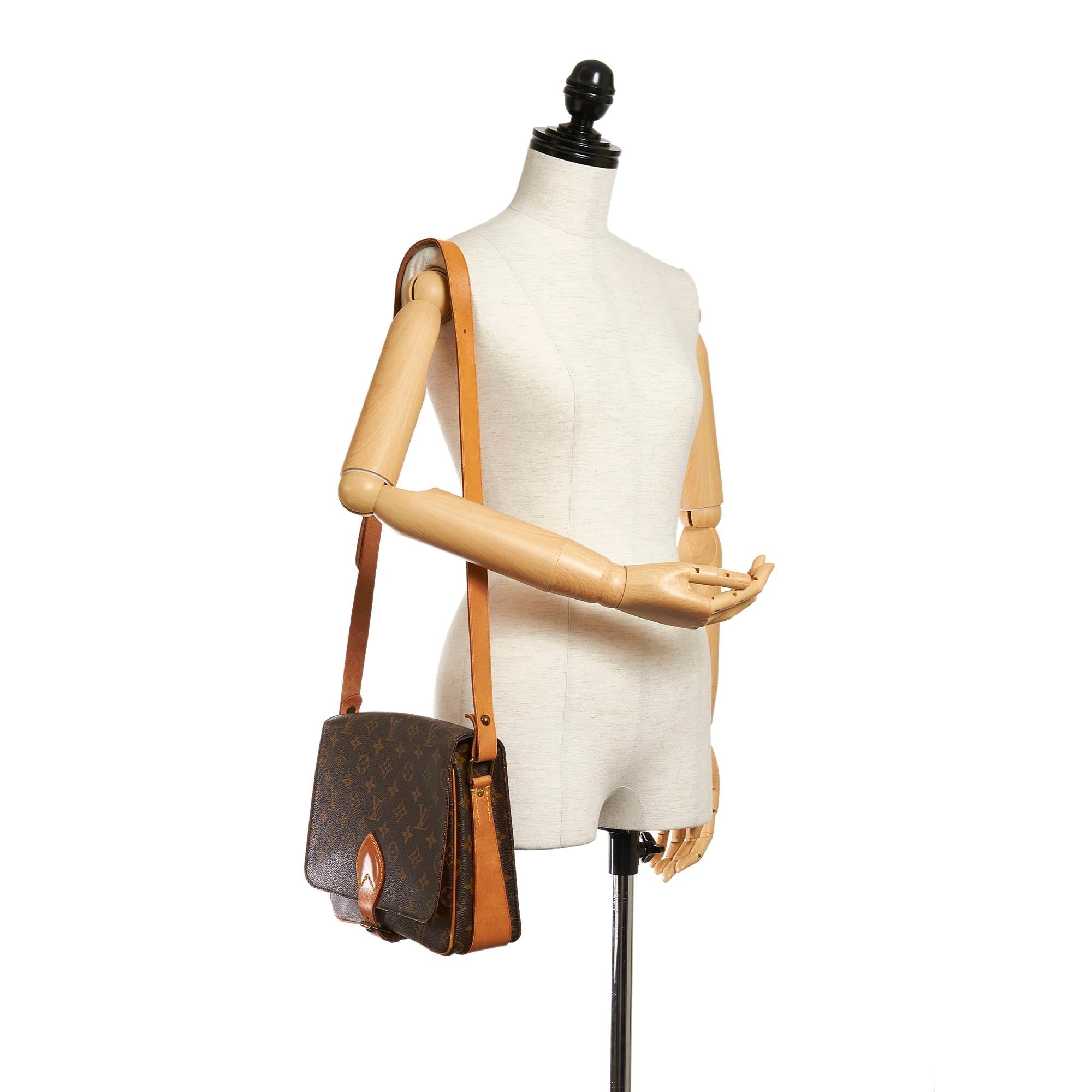 Louis Vuitton Monogram Cartouchiere MM (SHG-28345)