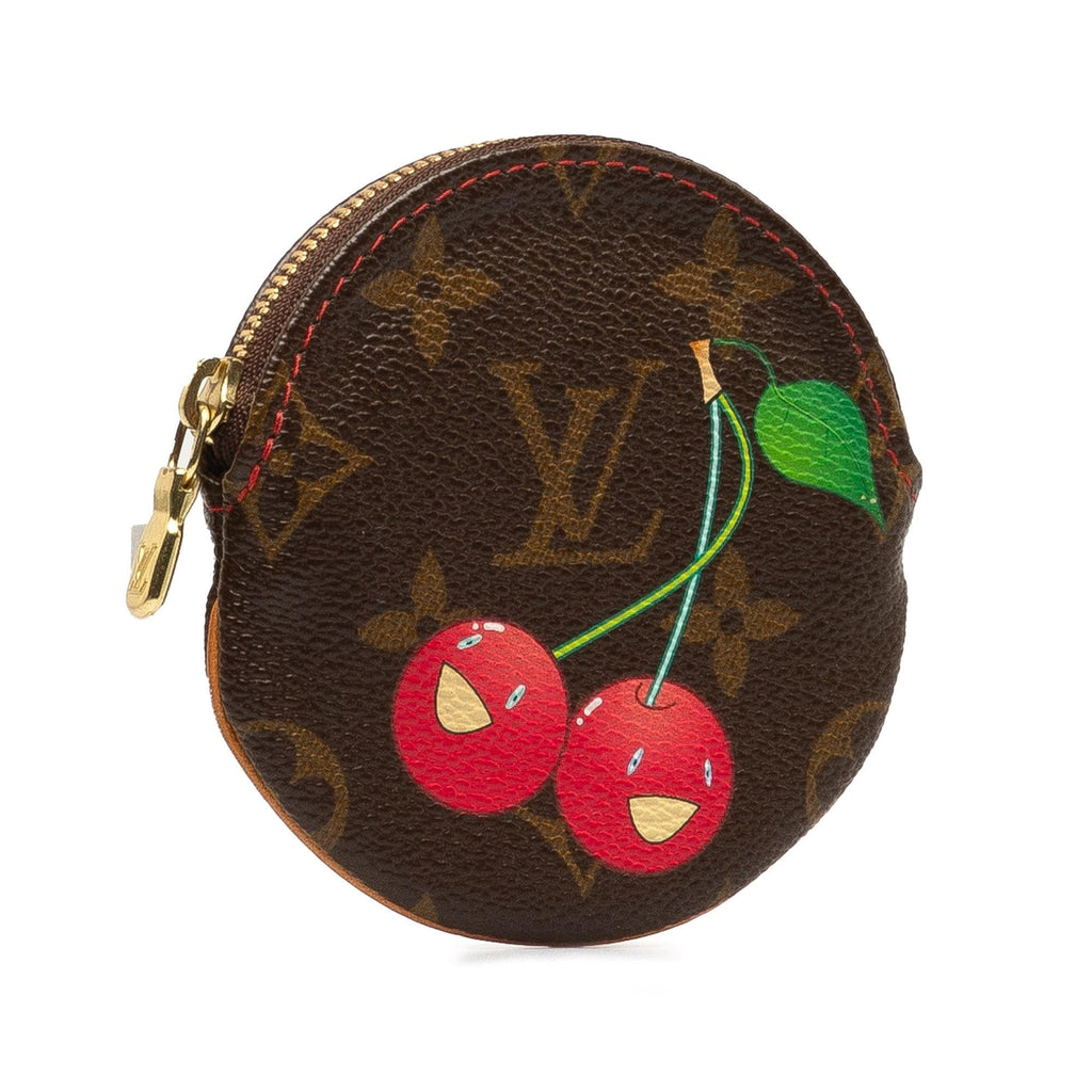 Louis Vuitton Monogram Cerises Porte-Monnaie Round Coin Purse (SHG-mWmW8Y)