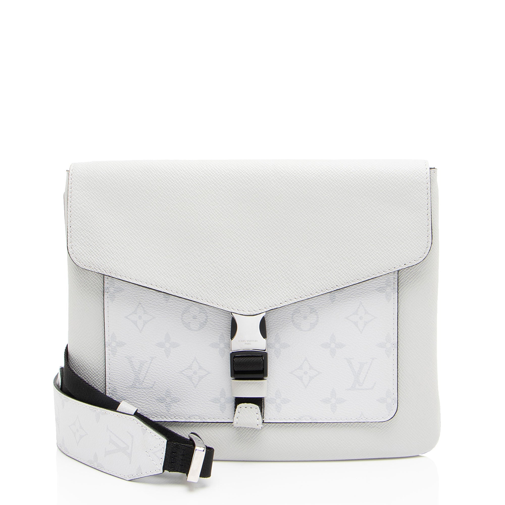 Louis Vuitton Monogram Chalk Taiga Leather Outdoor Flap Messenger
