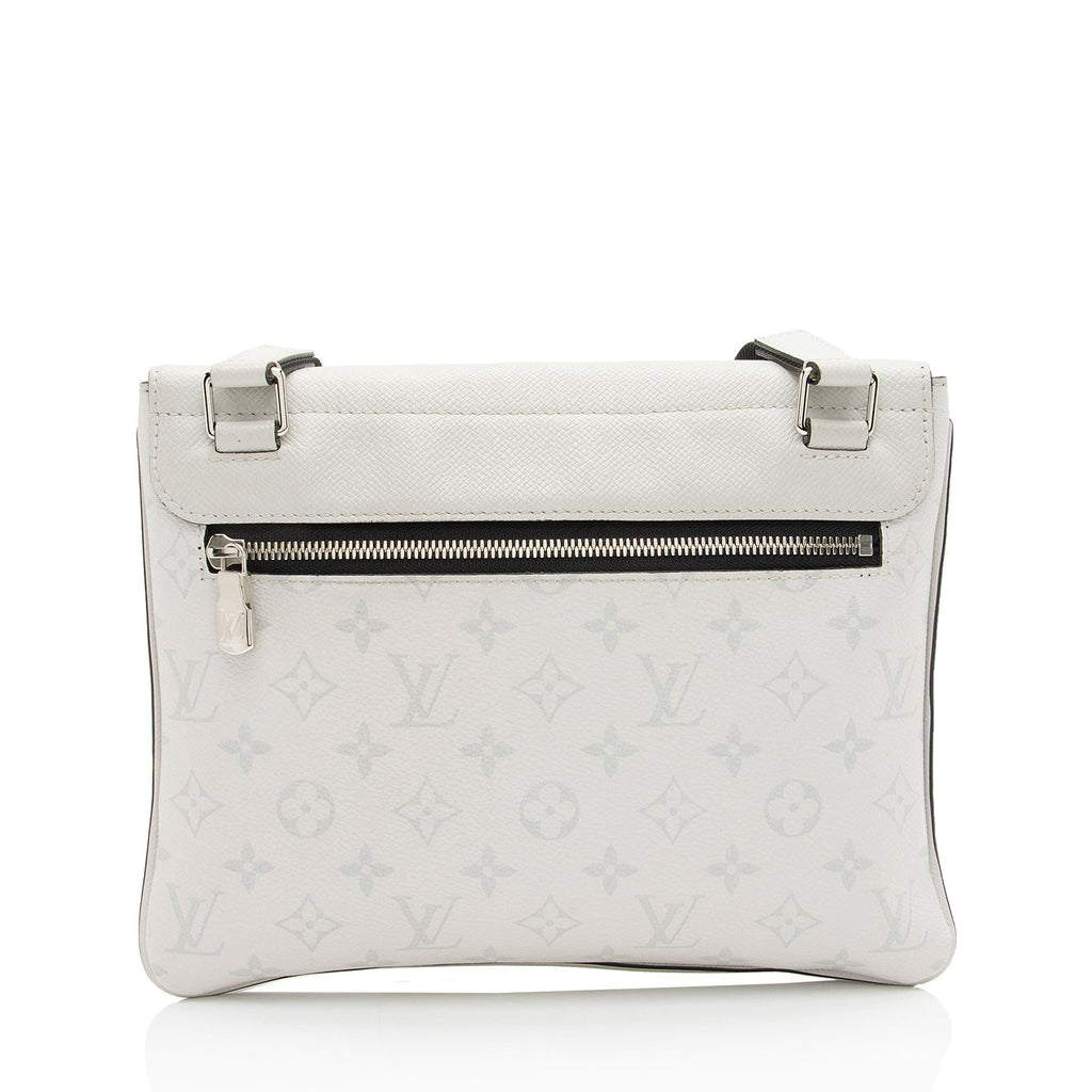 Louis Vuitton Monogram Chalk Taiga Leather Outdoor Flap Messenger