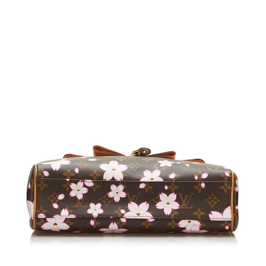 Louis Vuitton Monogram Cherry Blossom Sac Retro Takashi Murakami (SHG-CSyakF)