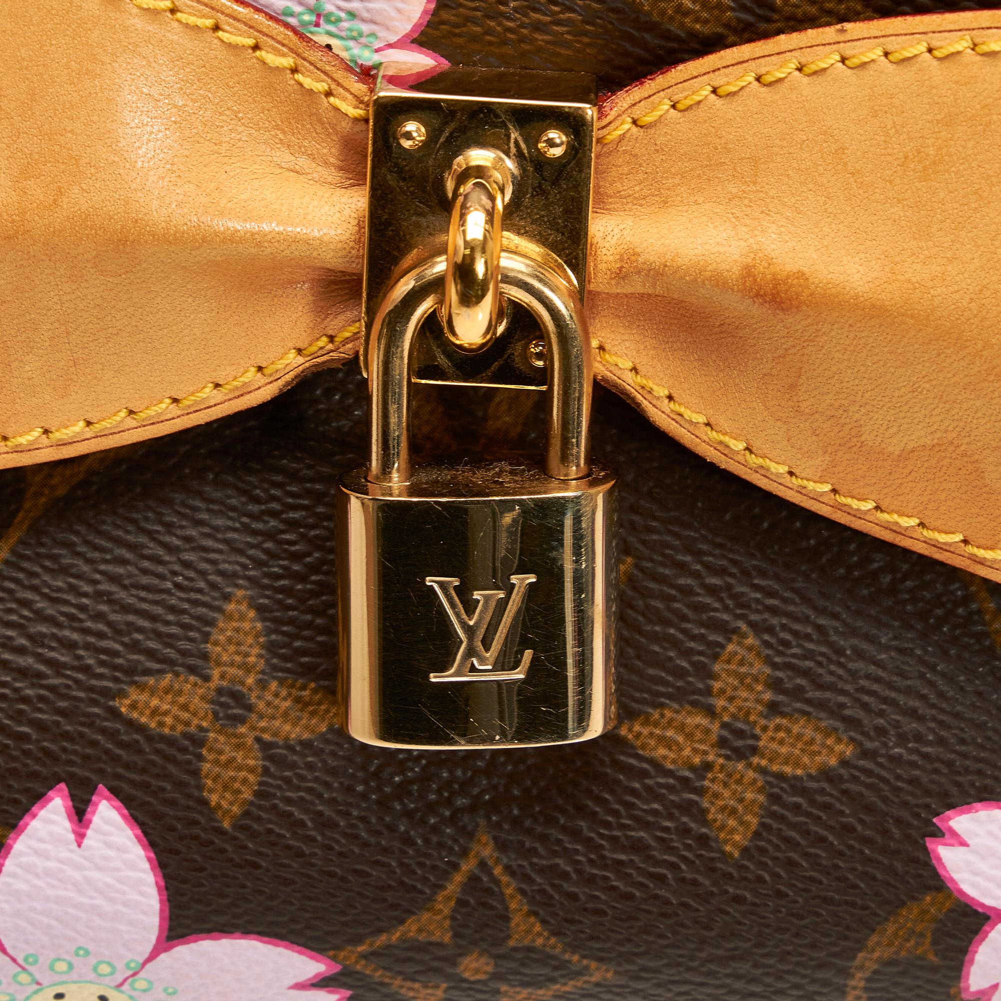 Louis Vuitton Monogram Cherry Blossom Sac Retro Takashi Murakami (SHG-CSyakF)