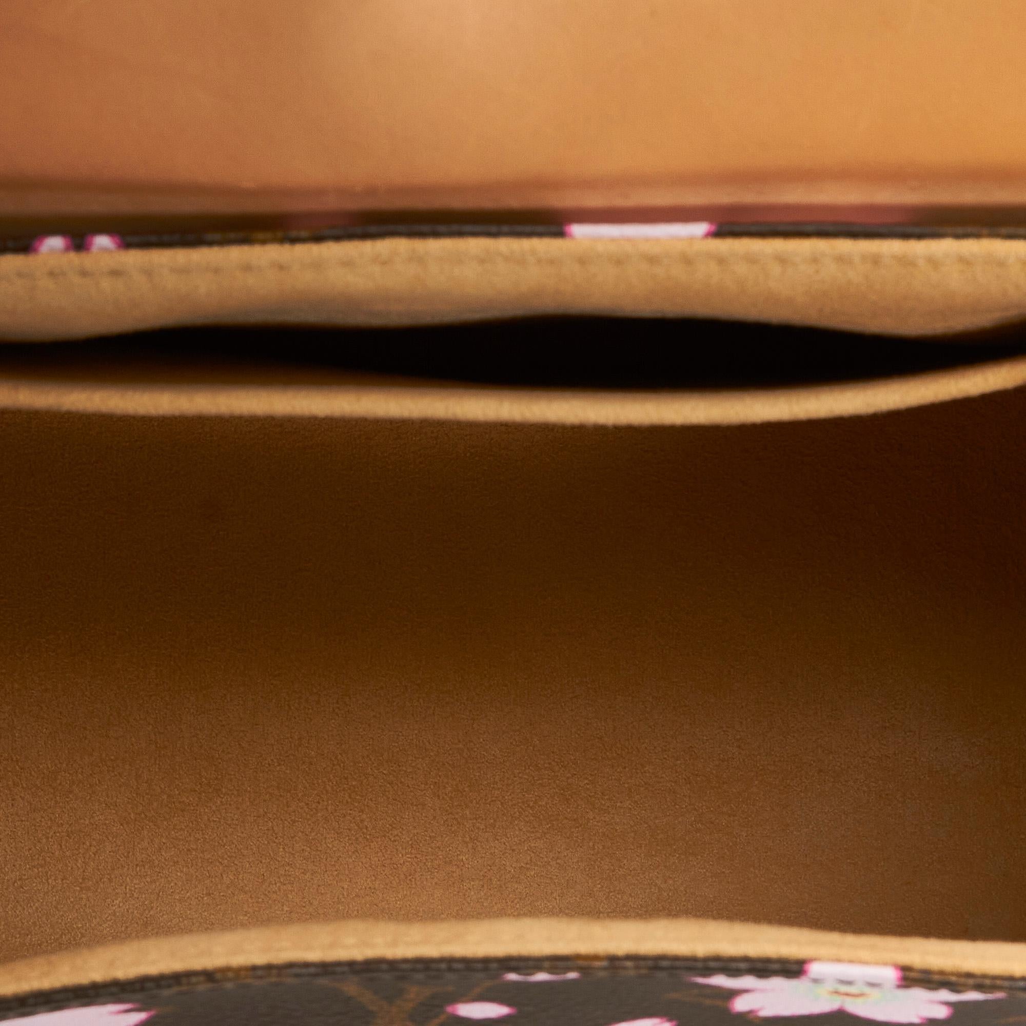Louis Vuitton Monogram Cherry Blossom Sac Retro Takashi Murakami (SHG-CSyakF)