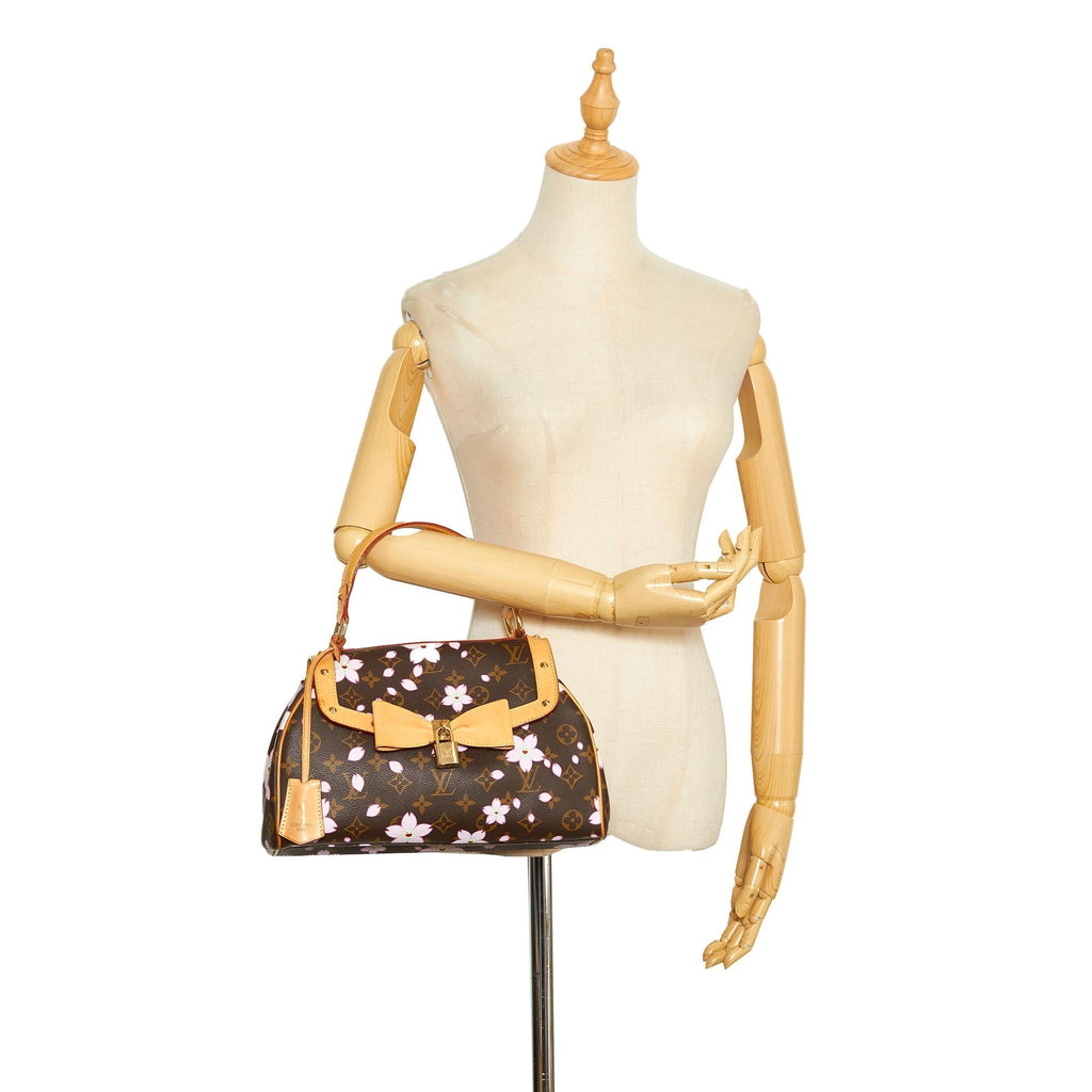 Louis Vuitton Monogram Cherry Blossom Sac Retro Takashi Murakami (SHG-CSyakF)