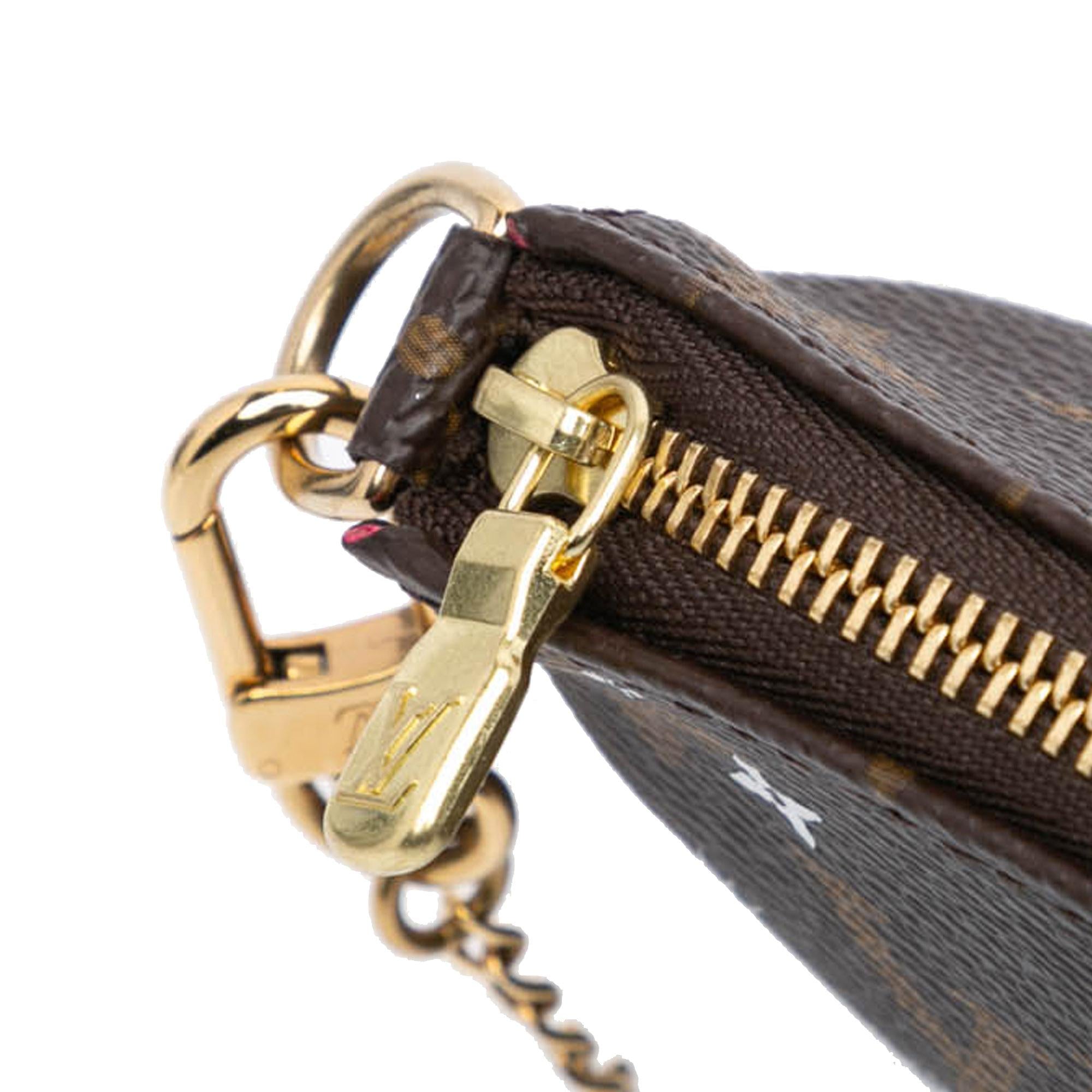 Louis Vuitton Monogram Christmas Animation Mini Courchevel Pochette Accessories