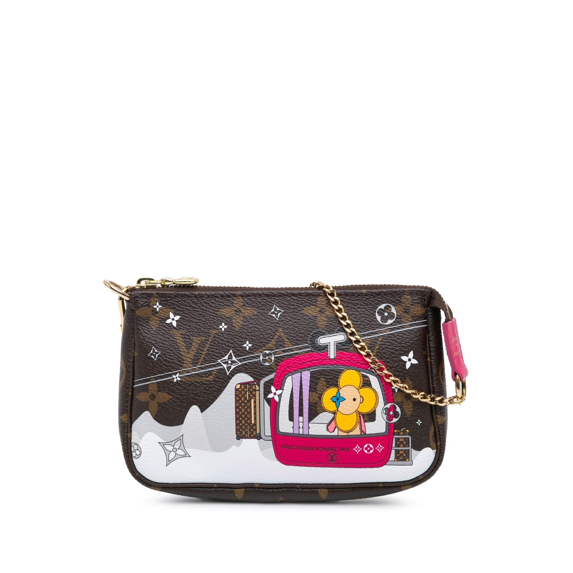 Louis Vuitton Monogram Christmas Animation Mini Courchevel Pochette Accessories
