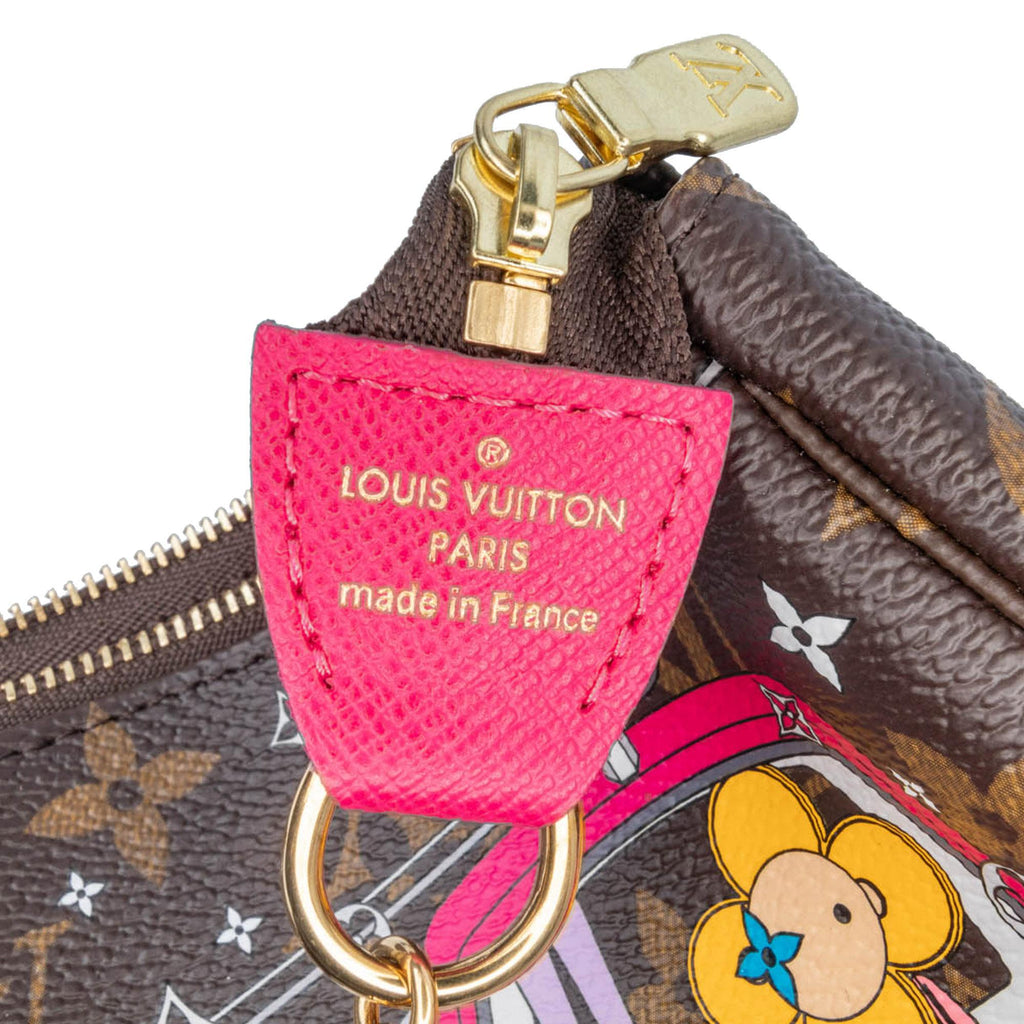 Louis Vuitton Monogram Christmas Animation Mini Courchevel Pochette Accessories