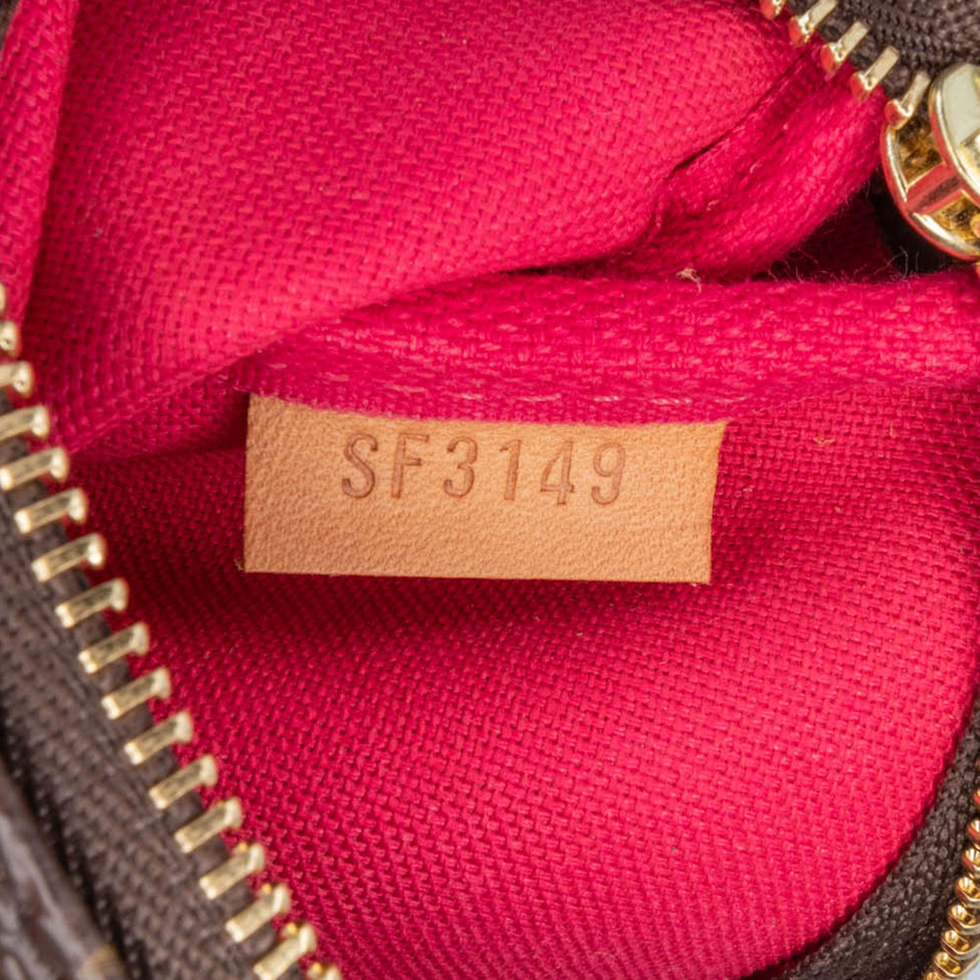Louis Vuitton Monogram Christmas Animation Mini Courchevel Pochette Accessories