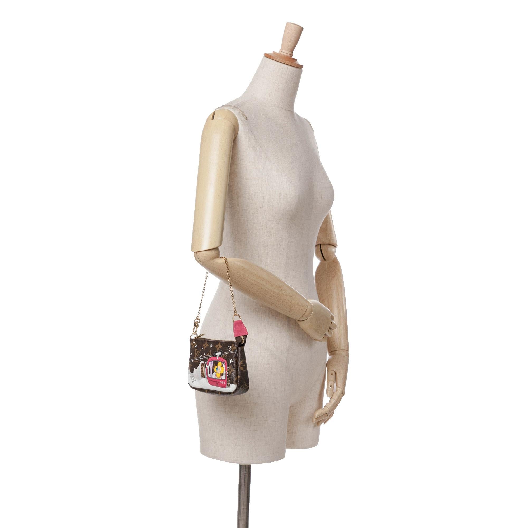 Louis Vuitton Monogram Christmas Animation Mini Courchevel Pochette Accessories