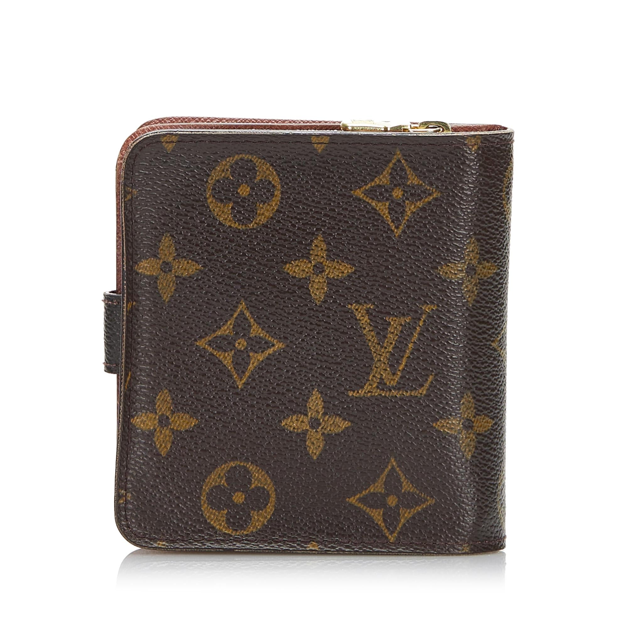 Louis Vuitton Monogram Compact Zippy Wallet (SHG-cv6BRU)