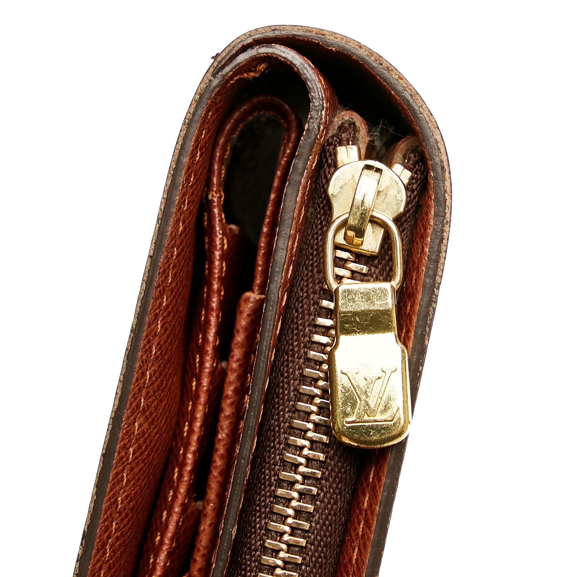 Louis Vuitton Monogram Compact Zippy Wallet (SHG-cv6BRU)