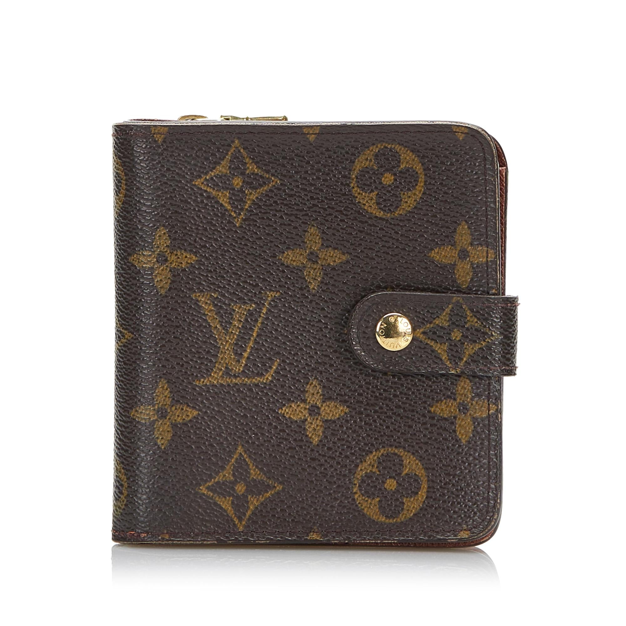 Louis Vuitton Monogram Compact Zippy Wallet (SHG-cv6BRU)