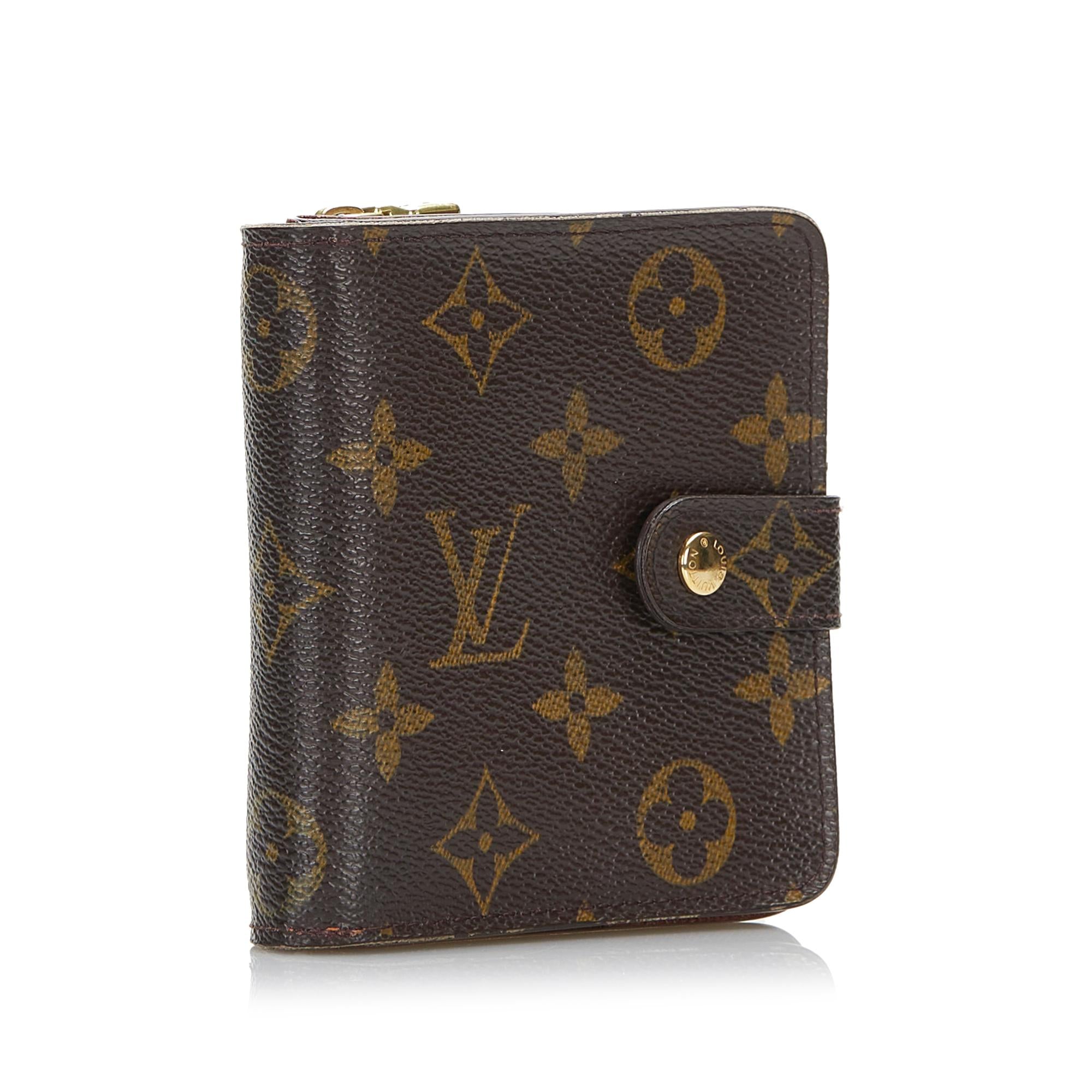 Louis Vuitton Monogram Compact Zippy Wallet (SHG-cv6BRU)