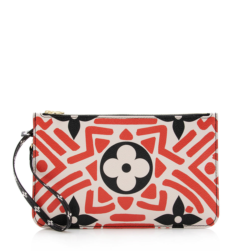 Louis Vuitton Monogram Crafty Neverfull MM Pochette (SHF-16845)
