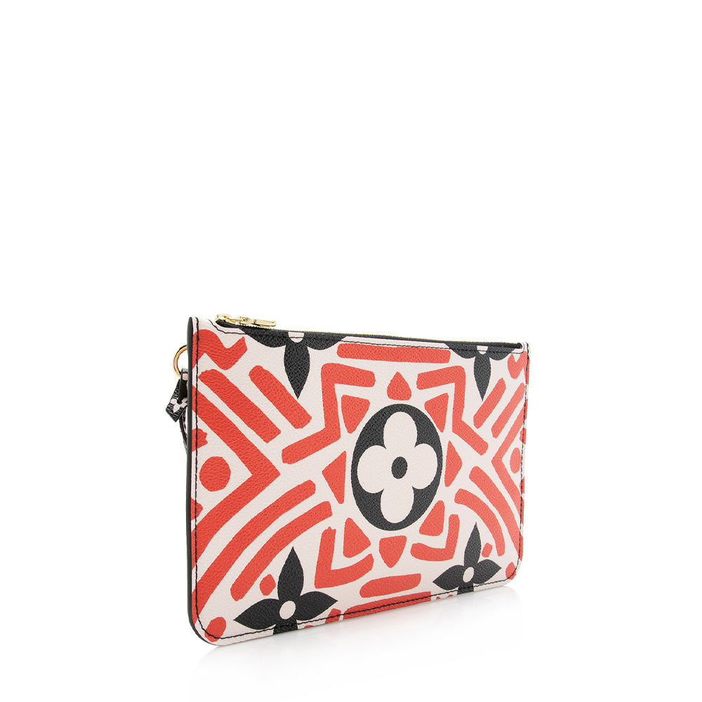Louis Vuitton Monogram Crafty Neverfull MM Pochette (SHF-16845)