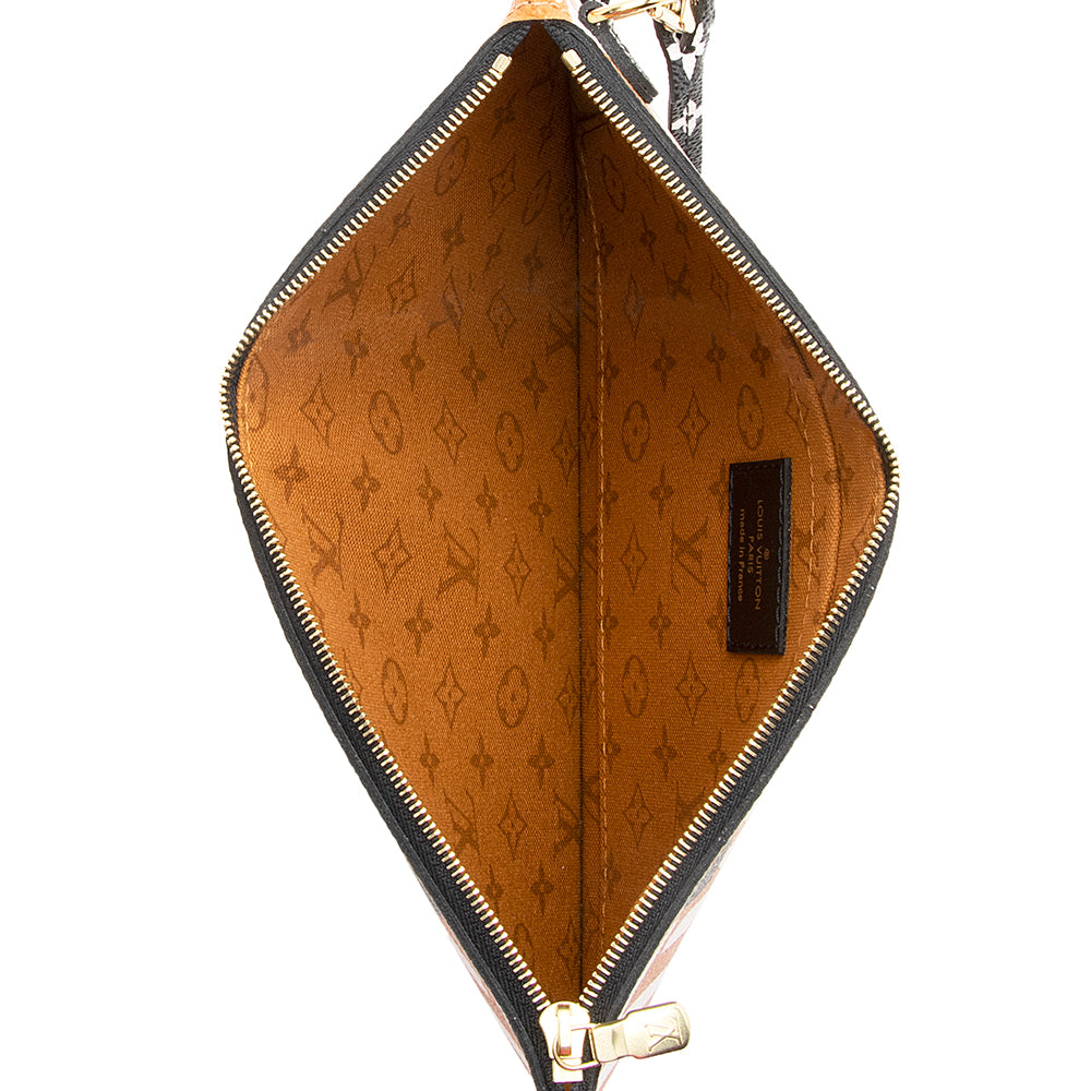 Louis Vuitton Limited Edition Monogram Canvas Crafty Neverfull MM Pochette (SHF-20605)