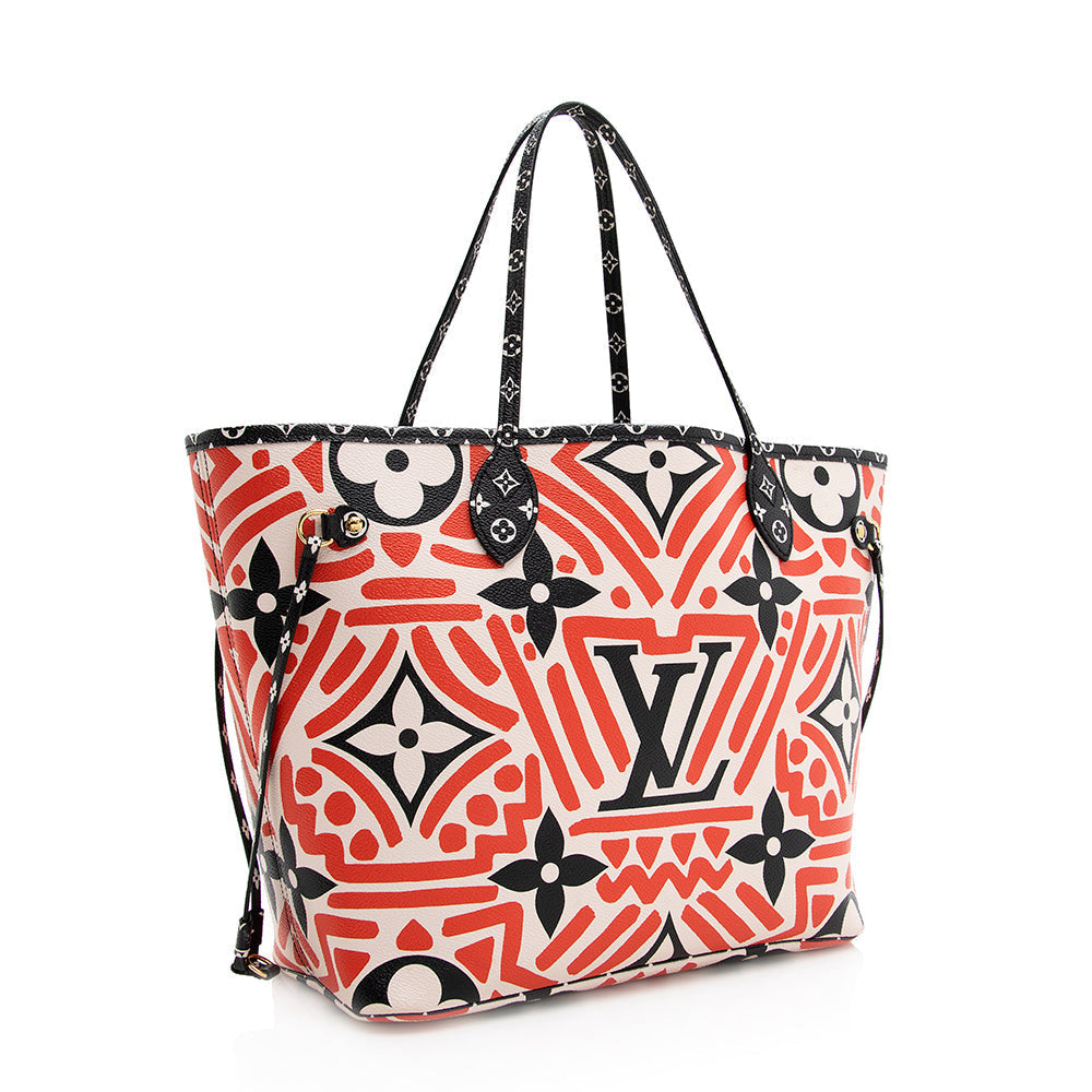 Louis Vuitton Limited Edition Monogram Crafty Neverfull MM Tote (SHF-19630)