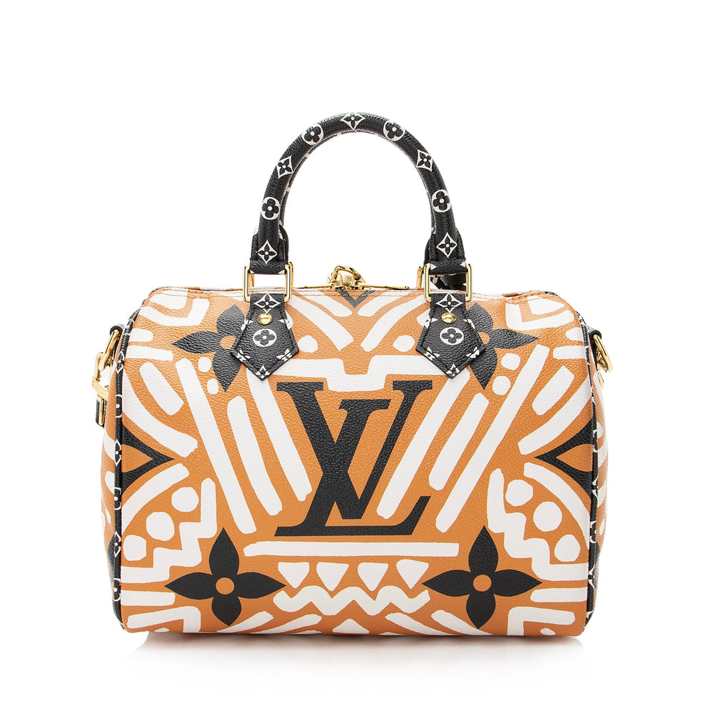 Louis Vuitton Monogram Crafty Speedy Bandouliere 25 Satchel - FINAL SALE (SHF-22627)