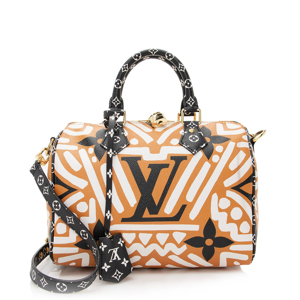 Louis Vuitton Monogram Crafty Speedy Bandouliere 25 Satchel - FINAL SALE (SHF-22627)