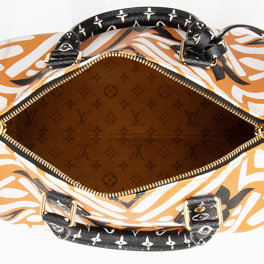 Louis Vuitton Monogram Crafty Speedy Bandouliere 25 Satchel - FINAL SALE (SHF-22627)