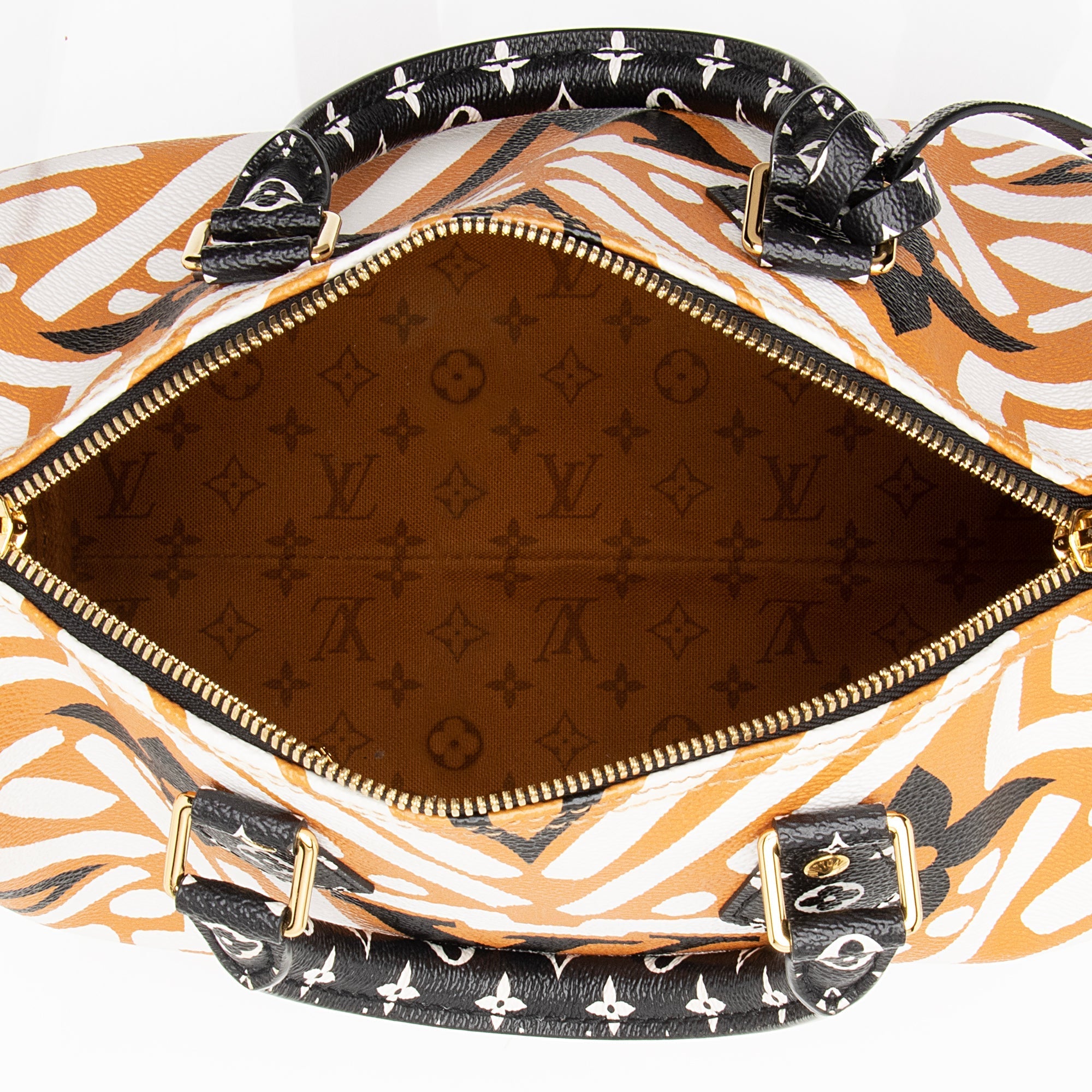Louis Vuitton Monogram Crafty Speedy Bandouliere 25 Satchel - FINAL SALE (SHF-22627)