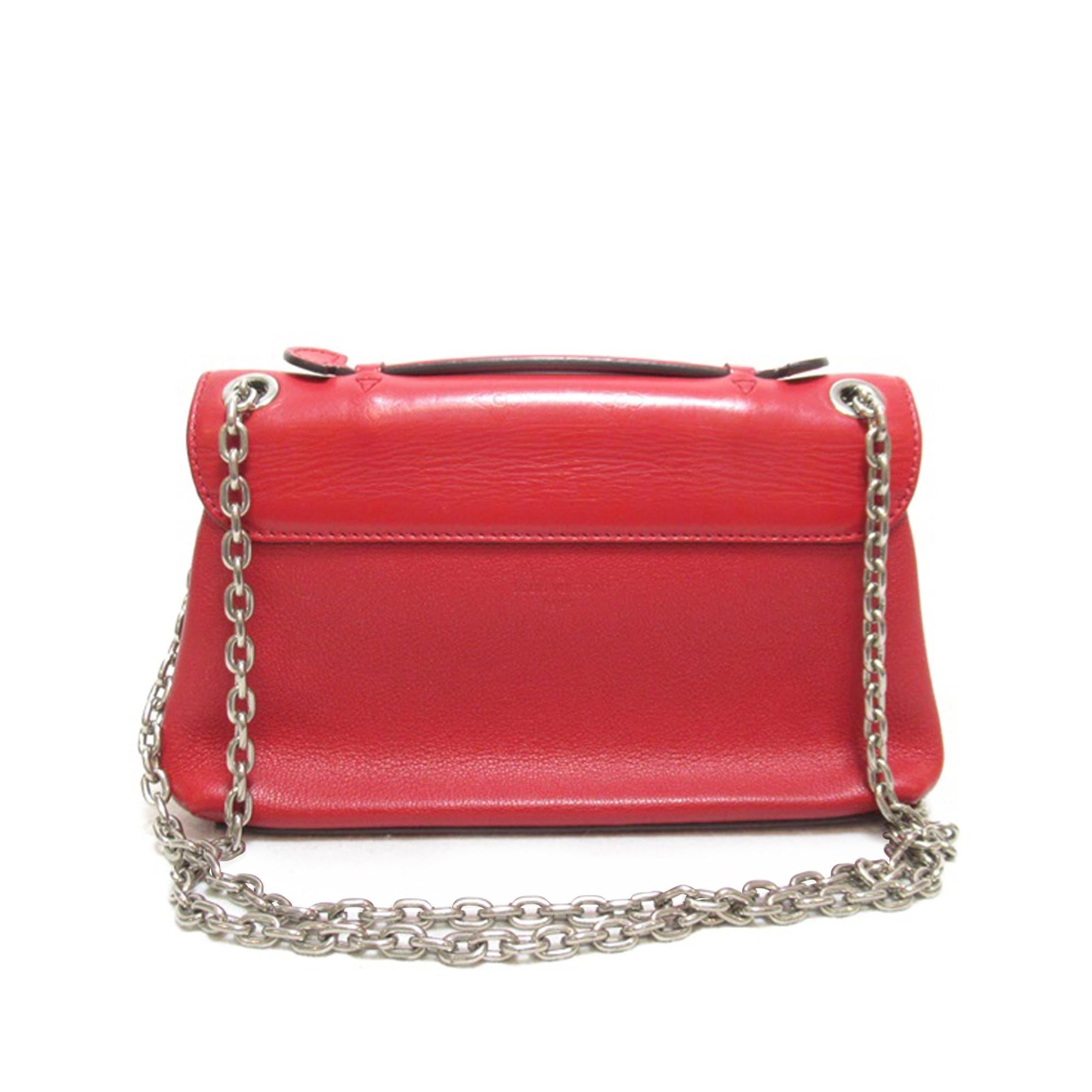 Louis Vuitton Monogram Cuir Plume Ecume Very Chain Bag (SHG-c9RARW)