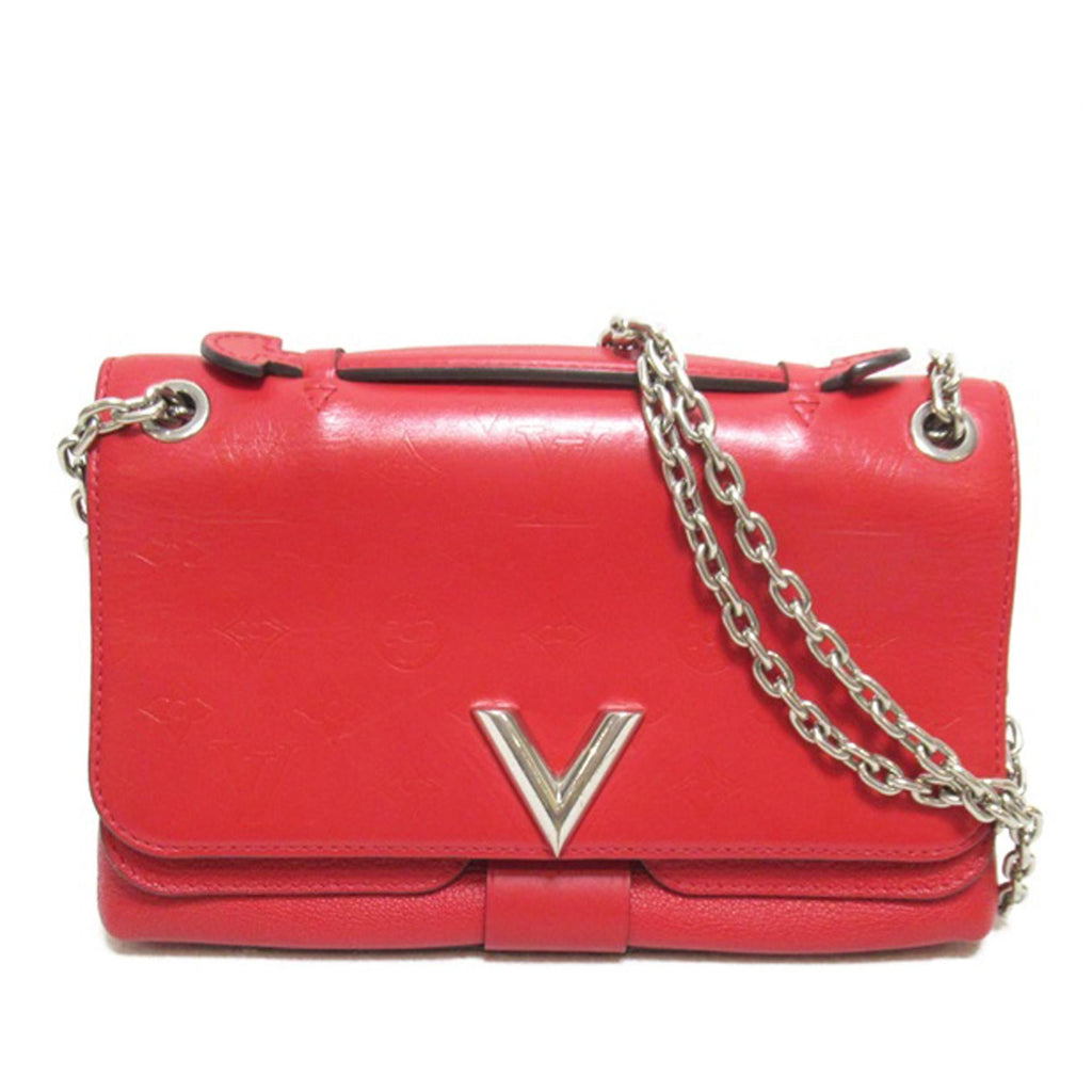 Louis Vuitton Monogram Cuir Plume Ecume Very Chain Bag (SHG-c9RARW)