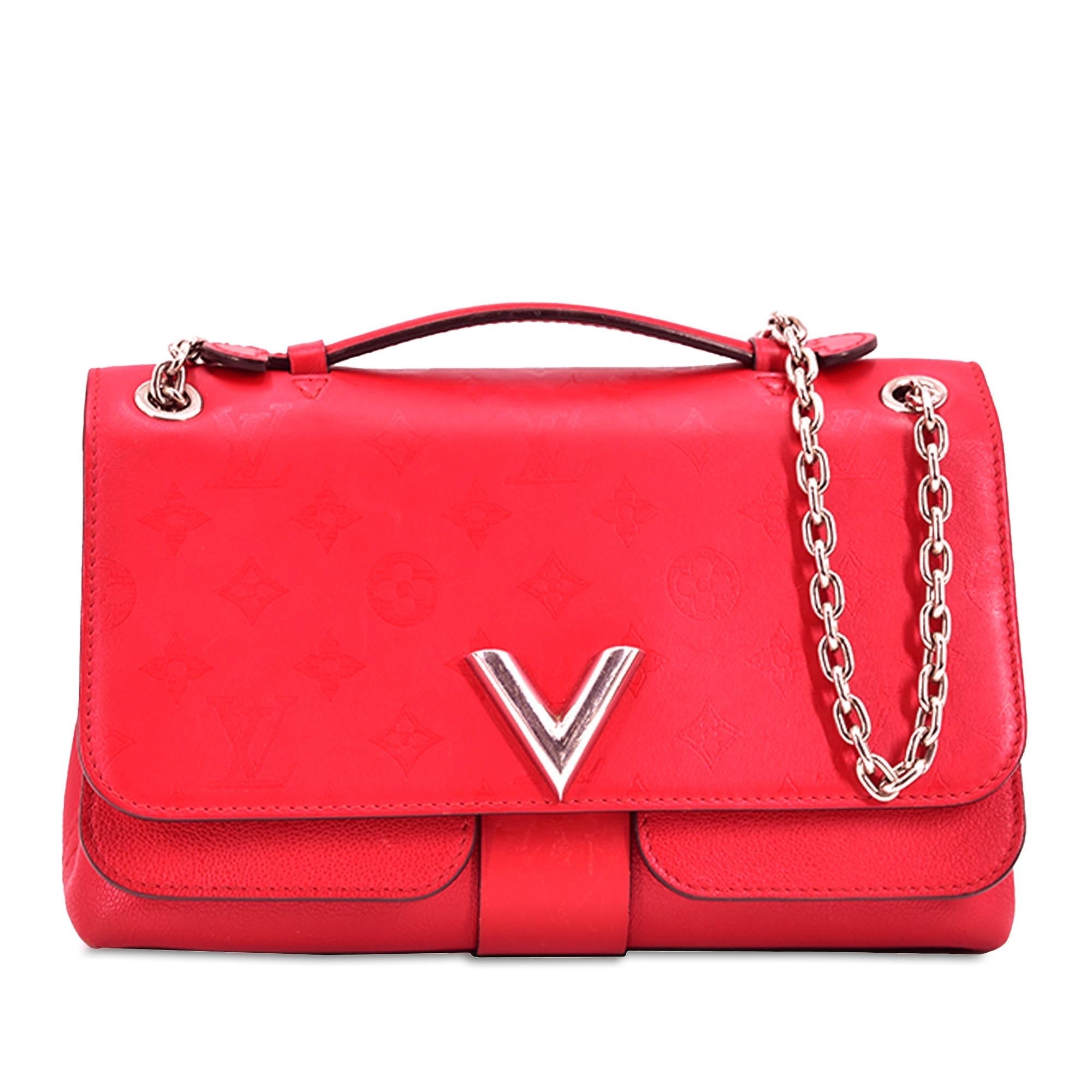 Louis Vuitton Monogram Cuir Plume Ecume Very Chain Bag (SHG-5zpy7Q)