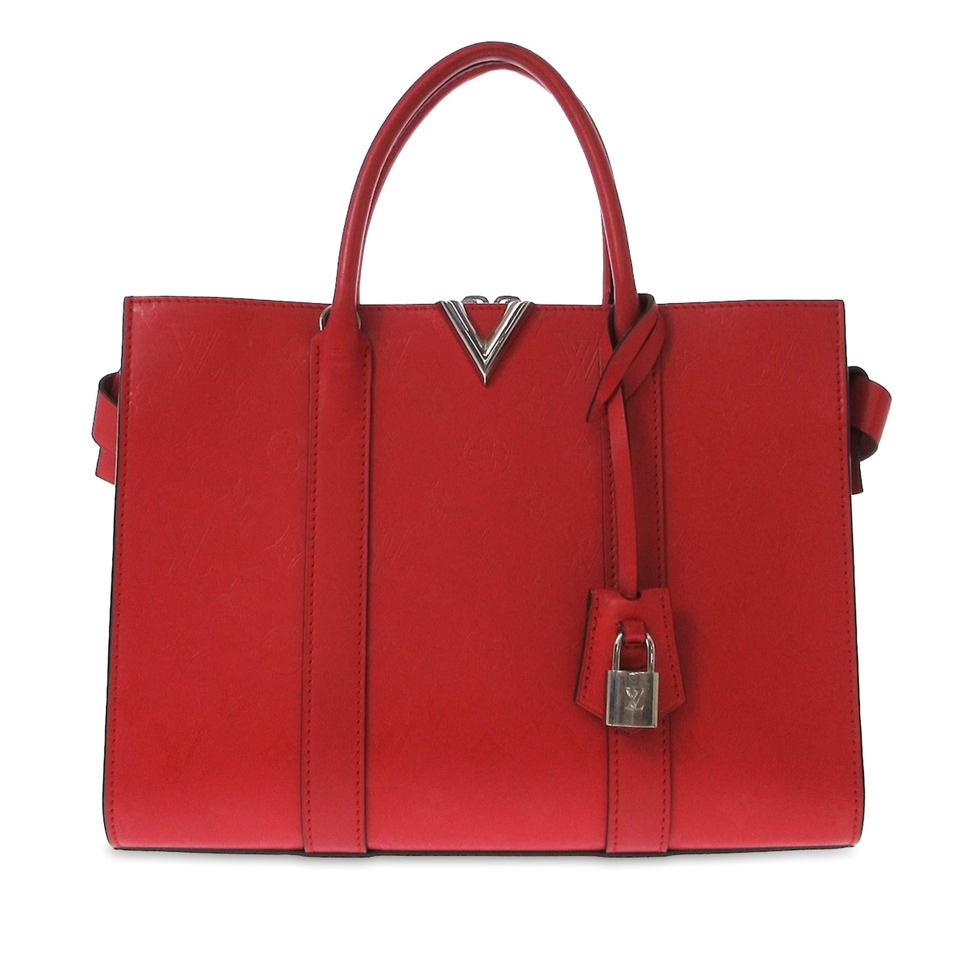 Louis Vuitton Monogram Cuir Plume Very Tote MM (SHG-LjIeqm)