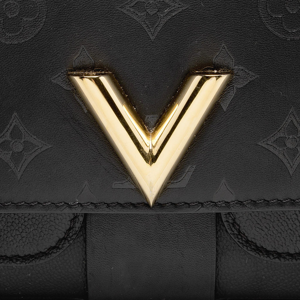 Louis Vuitton Monogram Cuir Very Chain Bag (SHF-22976)