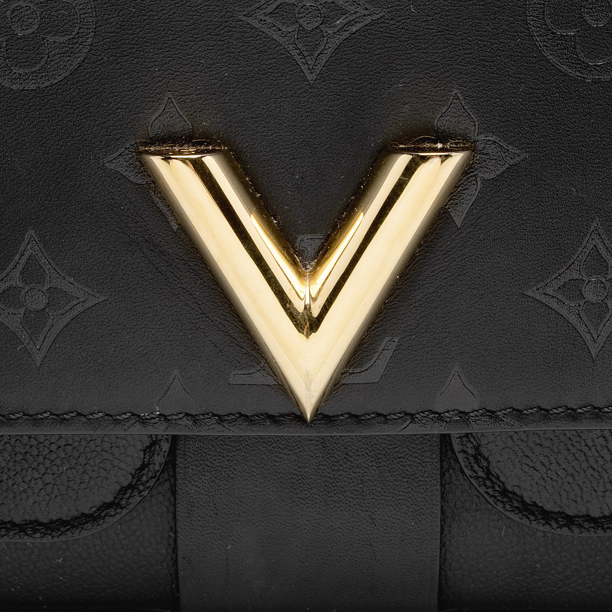 Louis Vuitton Monogram Cuir Very Chain Bag (SHF-22976)