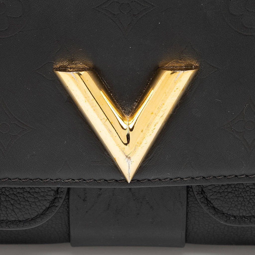 Louis Vuitton Monogram Cuir Very Chain Bag (SHF-bcWcmG)