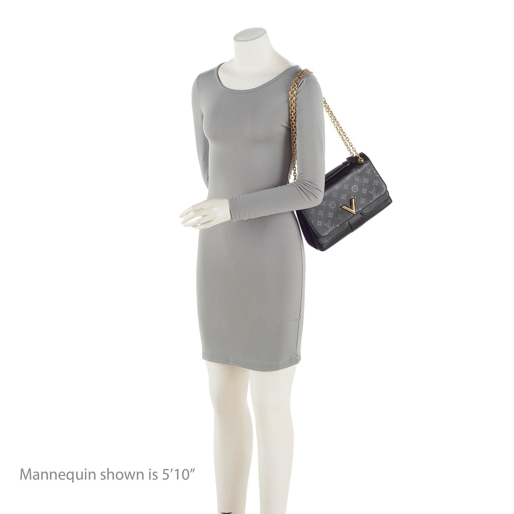 Louis Vuitton Monogram Cuir Very Chain Bag (SHF-bcWcmG)
