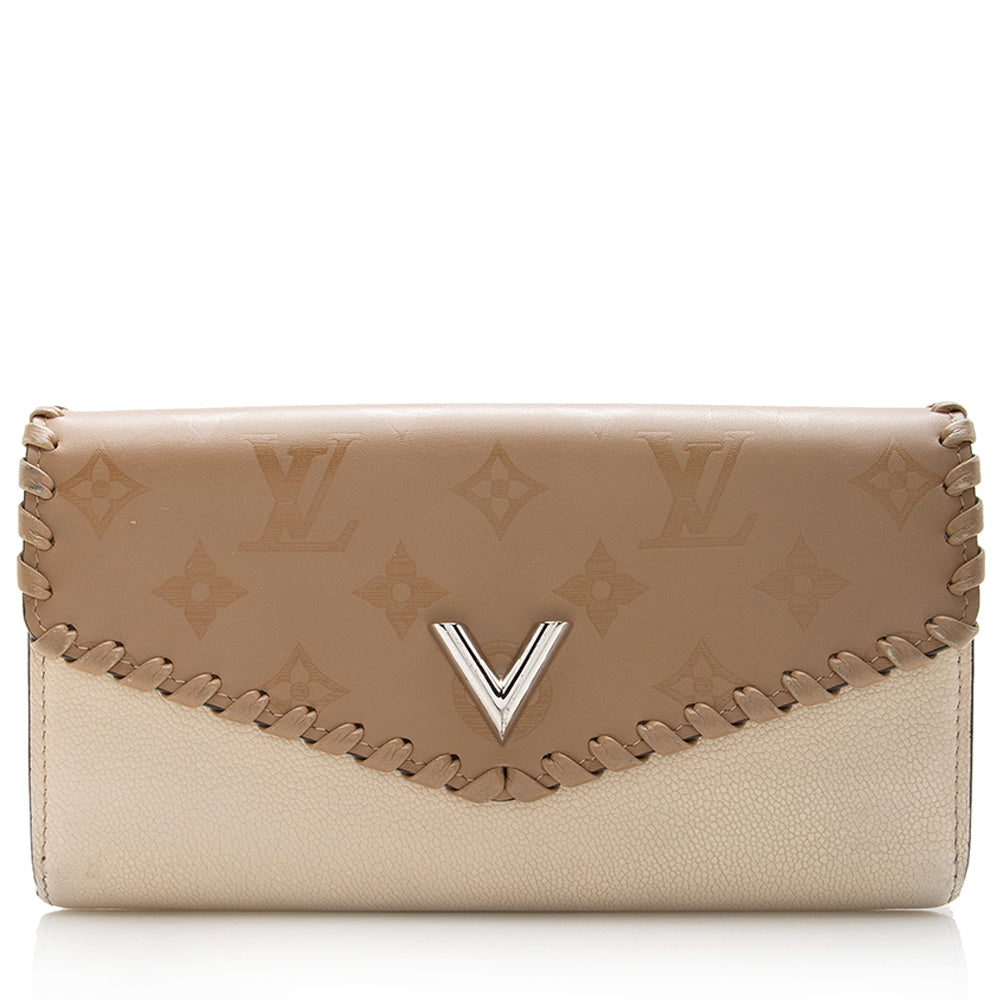 Louis Vuitton Monogram Cuir Very Wallet - FINAL SALE (SHF-16956)