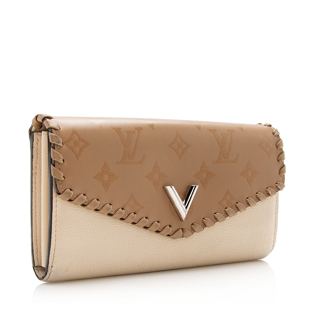 Louis Vuitton Monogram Cuir Very Wallet - FINAL SALE (SHF-16956)