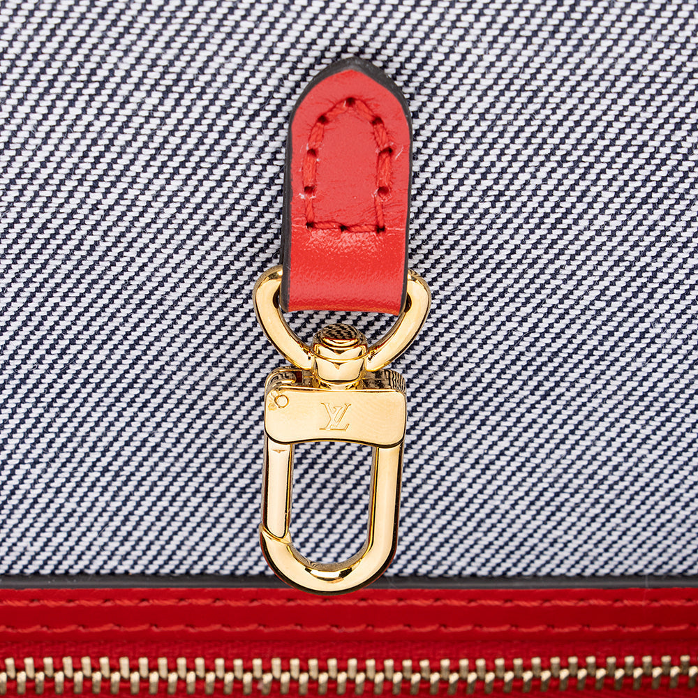 Louis Vuitton Monogram Damier Denim Onthego GM Tote (SHF-18892)