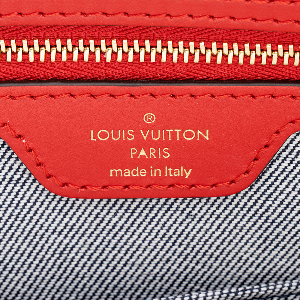 Louis Vuitton Monogram Damier Denim Onthego GM Tote (SHF-18892)