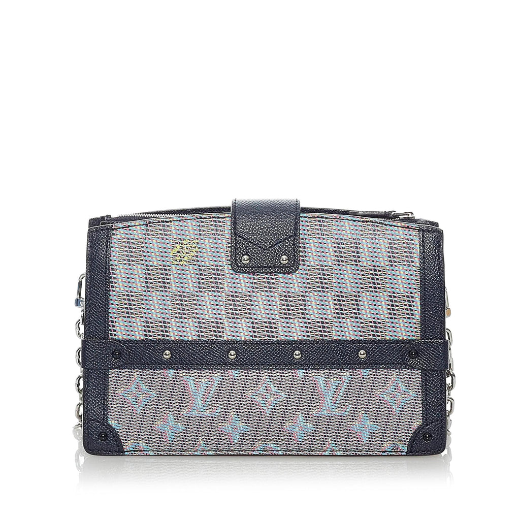 Louis Vuitton Monogram Damier Pop Trunk Clutch (SHG-Mp4tRj)