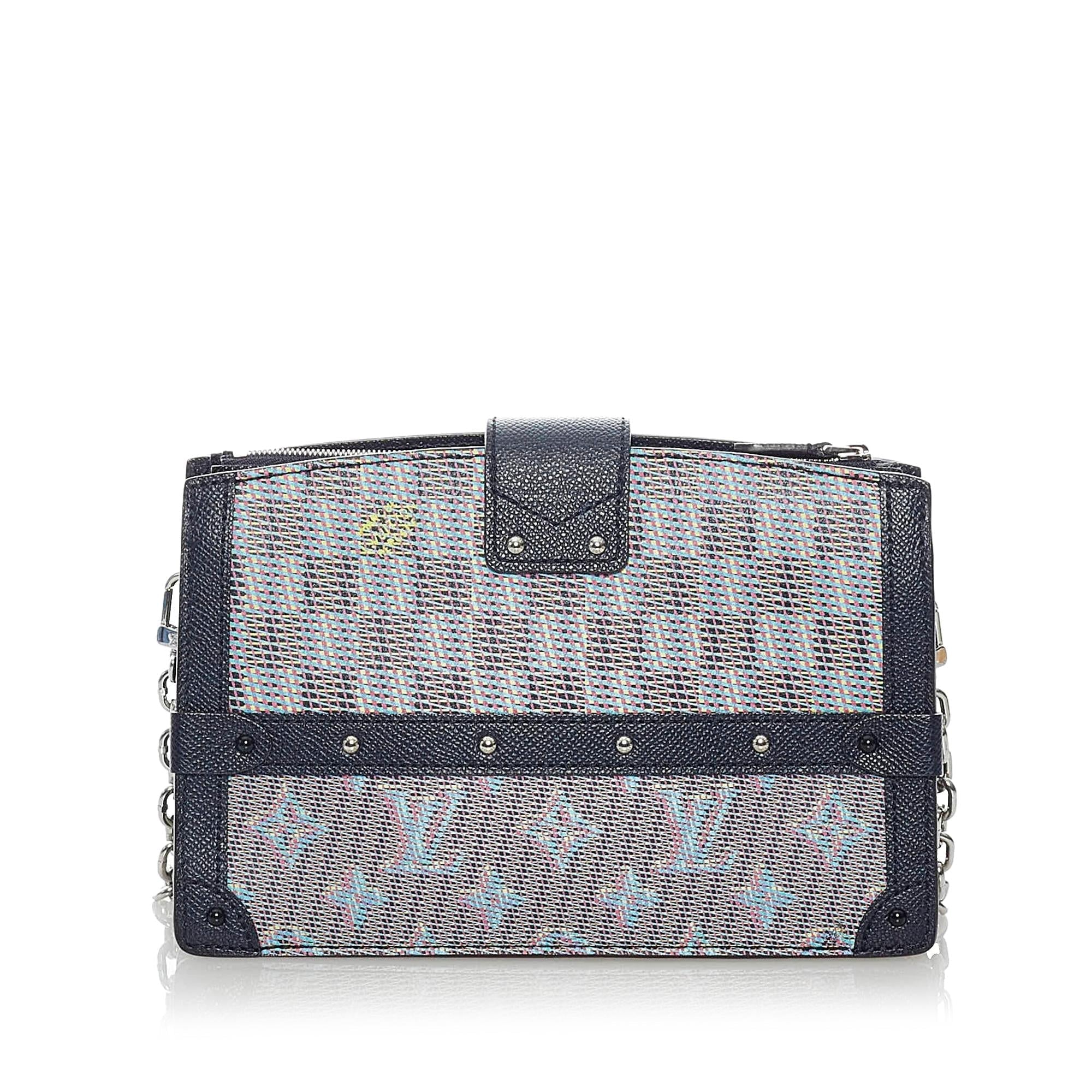 Louis Vuitton Monogram Damier Pop Trunk Clutch (SHG-Mp4tRj)