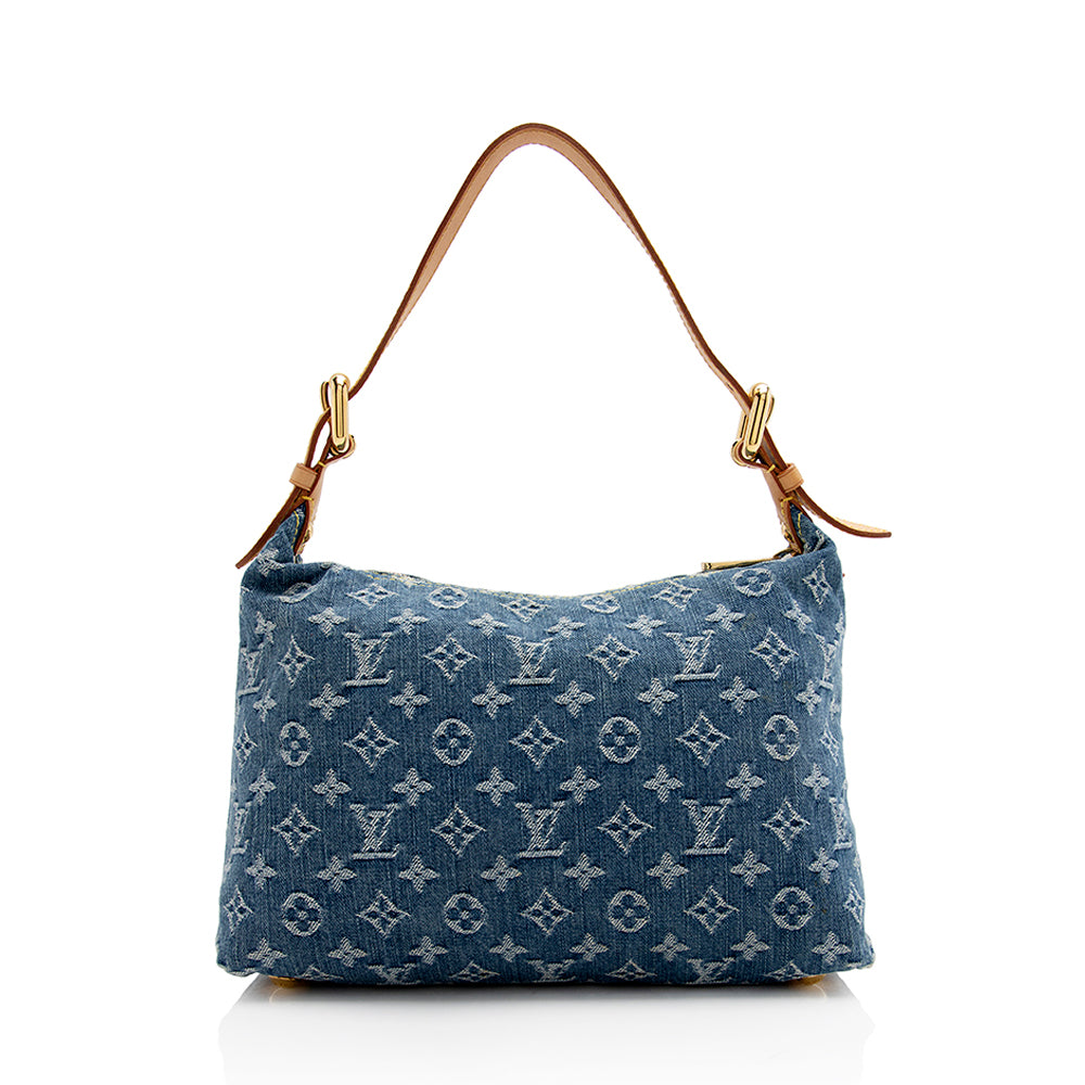 Louis Vuitton Monogram Denim Baggy PM Shoulder Bag (SHF-21936)