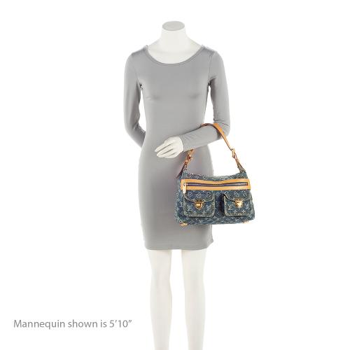 Louis Vuitton Monogram Denim Baggy PM Shoulder Bag (SHF-21936)