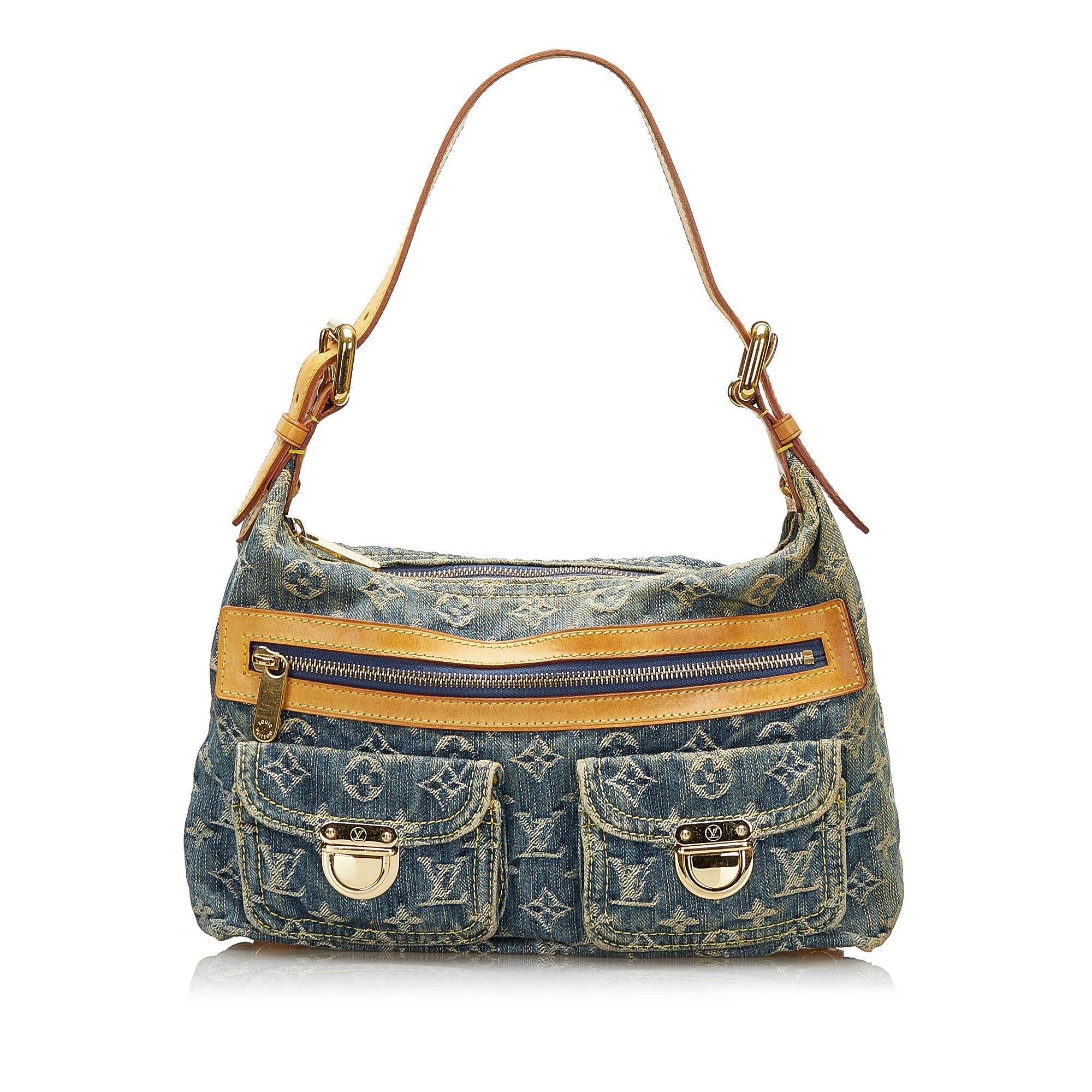 Louis Vuitton Monogram Denim Baggy PM (SHG-35555)