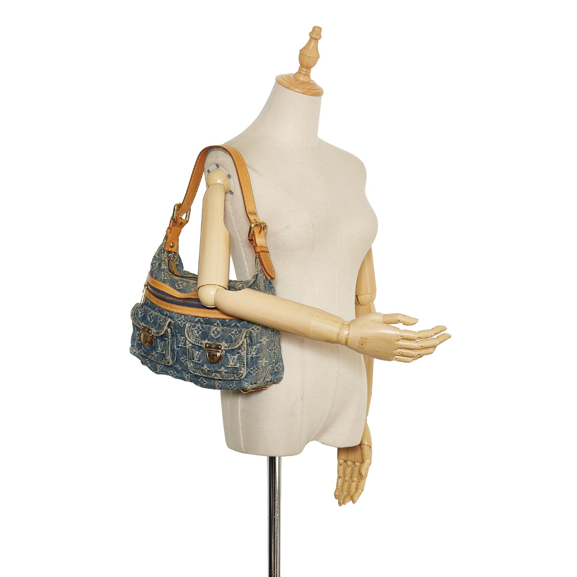 Louis Vuitton Monogram Denim Baggy PM (SHG-35555)