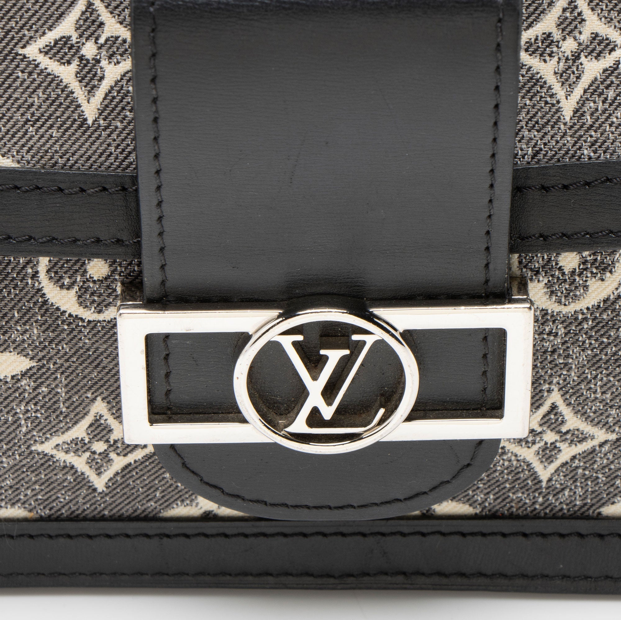 Louis Vuitton Monogram Denim Jacquard Dauphine MM Shoulder Bag