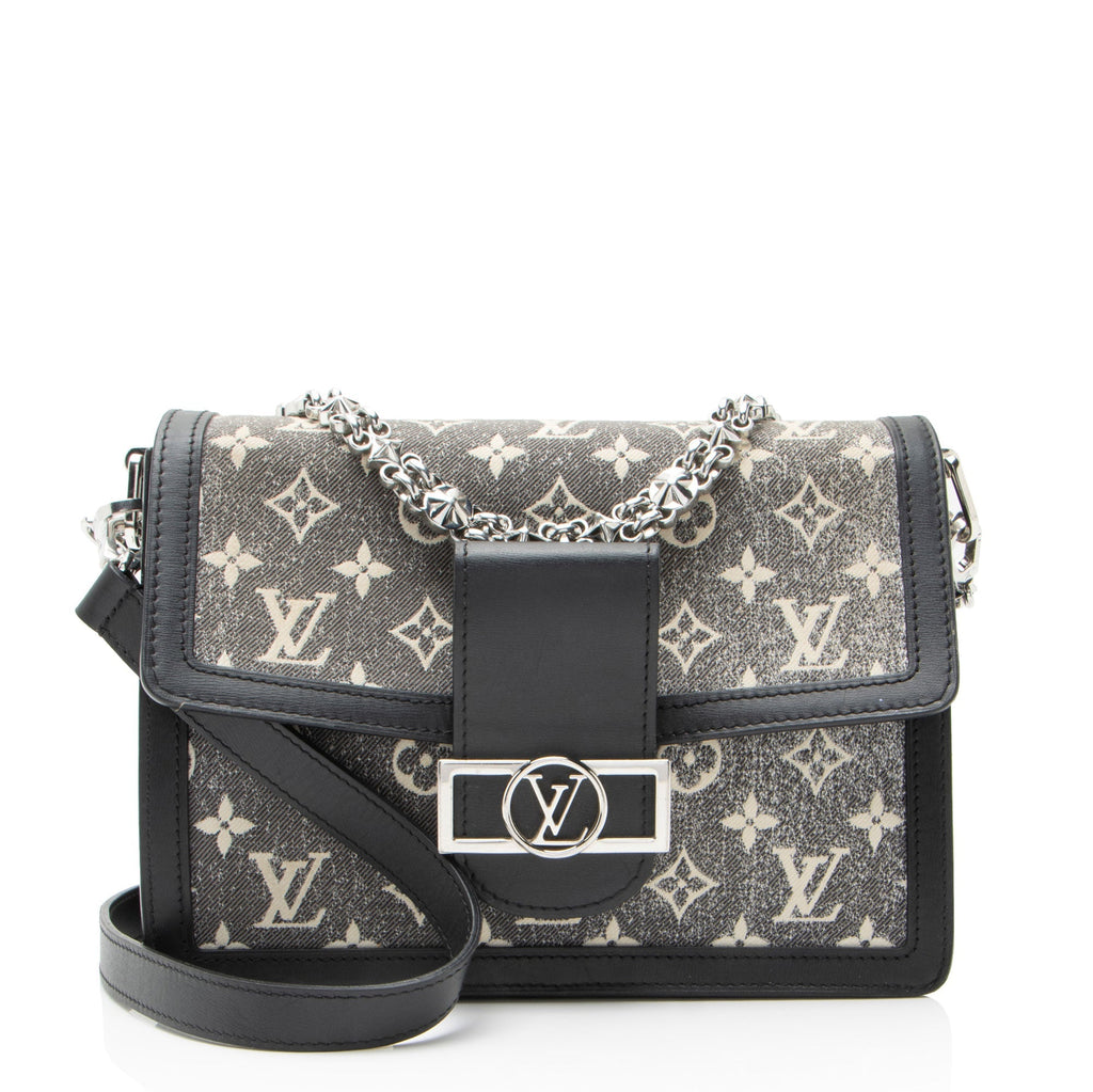 Louis Vuitton Monogram Denim Jacquard Dauphine MM Shoulder Bag