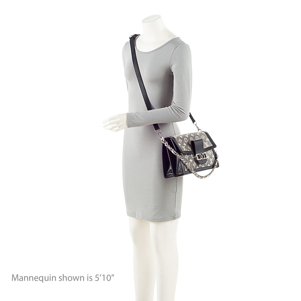 Louis Vuitton Monogram Denim Jacquard Dauphine MM Shoulder Bag