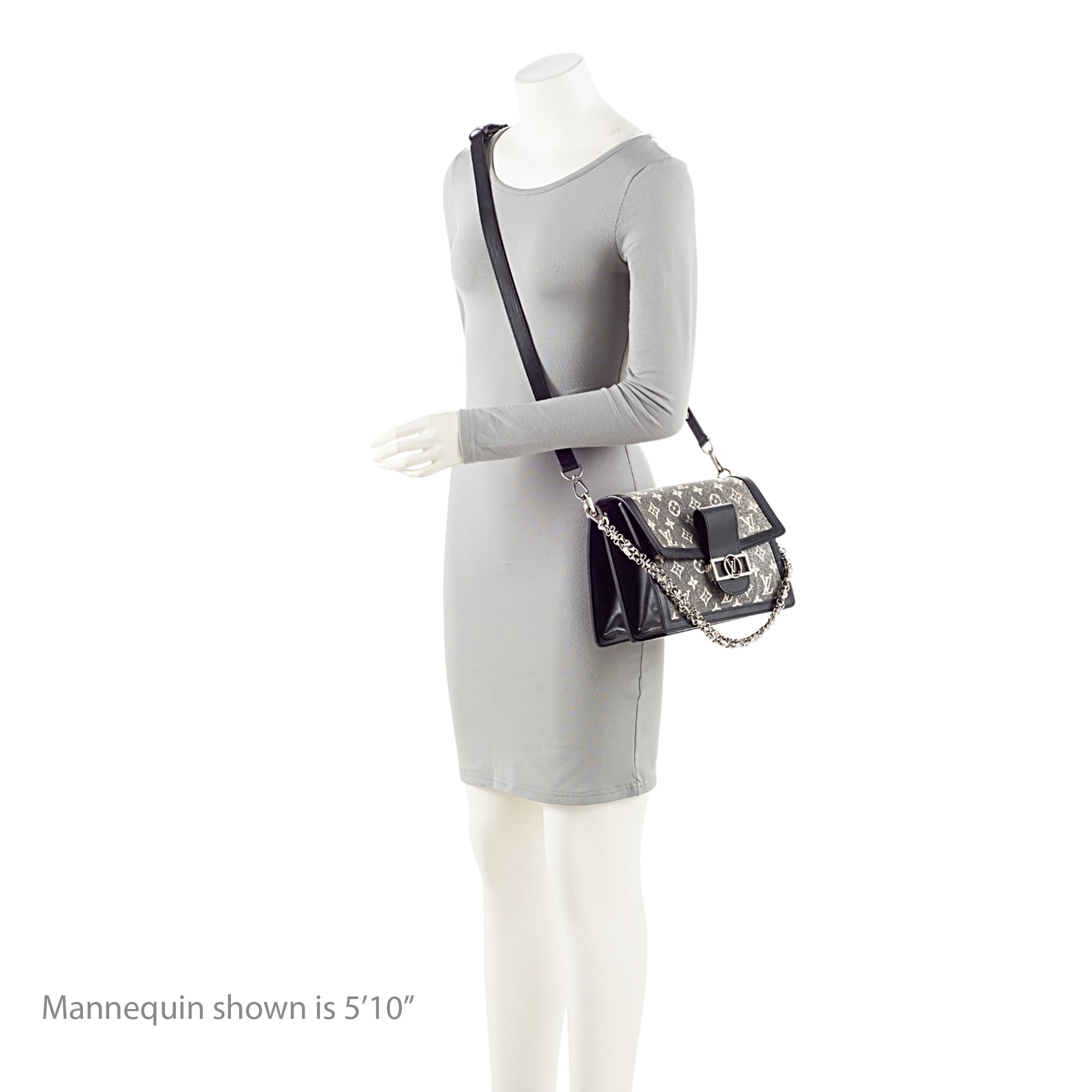 Louis Vuitton Monogram Denim Jacquard Dauphine MM Shoulder Bag