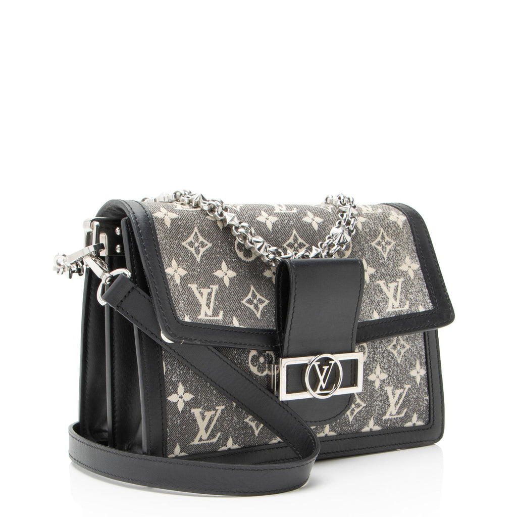 Louis Vuitton Monogram Denim Jacquard Dauphine MM Shoulder Bag